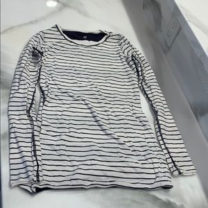 Cotton stretch reversible LS Tee lululemon navy st